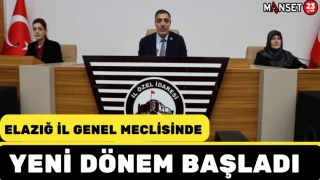 Elazığ İl Genel Meclisinde Yeni Dönem Başladı