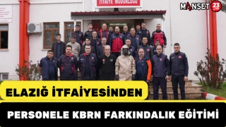 Elazığ İtfaiyesinden Personele KBRN Farkındalık Eğitimi