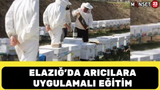 Elazığ’da arıcılara uygulamalı eğitim