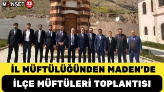 İl Müftülüğünden Maden’de İlçe Müftüleri Toplantısı