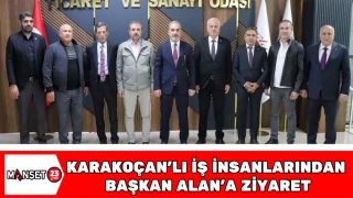 Karakoçan'lı İş İnsanlarından Başkan Alan’a Ziyaret