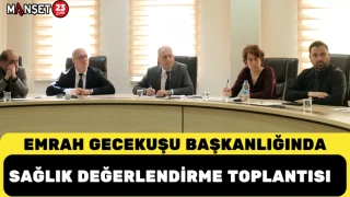 Müdür Gecekuşu başkanlığında sağlık değerlendirme toplantısı