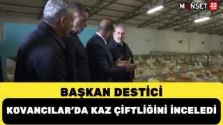 Mustafa Destici Kovancılar’da kaz çiftliğini inceledi