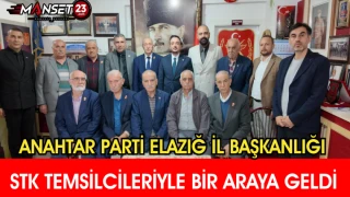 Anahtar Parti Elazığ İl Başkanlığı STK Temsilcileriyle Bir Araya Geldi