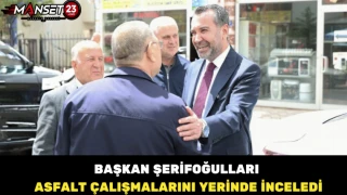 Başkan Şerifoğulları Asfalt Çalışmalarını Yerinde İnceledi