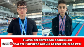 Elazığ Belediyespor Sporcuları, Paletli Yüzmede Önemli Dereceler Elde Etti