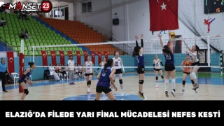 Elazığ’da Filede Yarı Final Mücadelesi Nefes Kesti