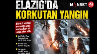 Elazığ’da Korkutan Yangın