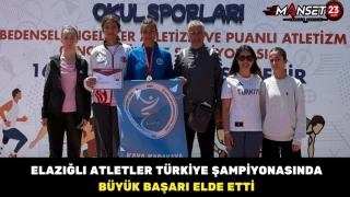Elazığlı Atletler Türkiye Şampiyonasında Büyük Başarı Elde Etti