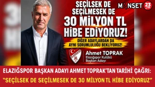 Elazığspor Başkan Adayı Ahmet Toprak’tan Tarihi Çağrı: “Seçilsek de Seçilmesek de 30 Milyon TL Hibe Ediyoruz”