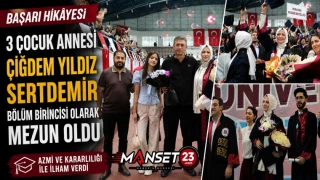 Başarı Hikâyesi: 3 Çocuk Annesi Çiğdem Yıldız Sertdemir Bölüm Birincisi Olarak Mezun Oldu