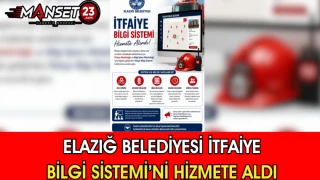 Elazığ Belediyesi İtfaiye Bilgi Sistemi’ni Hizmete Aldı