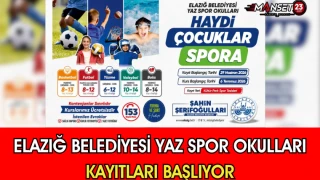 Elazığ Belediyesi Yaz Spor Okulları Kayıtları Başlıyor