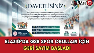 Elazığ’da GSB Spor Okulları İçin Geri Sayım Başladı