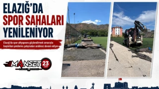 Elazığ’da Spor Sahaları Yenileniyor