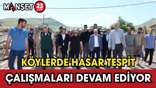 Köylerde Hasar Tespit Çalışmaları Devam Ediyor