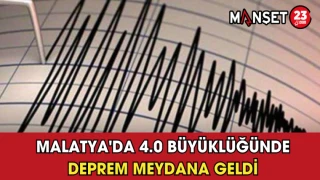 Malatya'da 4.0 Büyüklüğünde Deprem Meydana Geldi