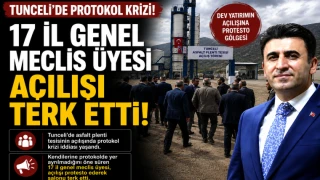 Tunceli’de Protokol Krizi