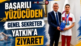 Başarılı Yüzücüden Genel Sekreter Yatkın'a Ziyaret