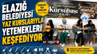 Elazığ Belediyesi Yaz Kurslarıyla Yetenekleri Keşfediyor