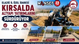 Elazığ İl Özel İdaresi Kırsalda Altyapı Yatırımlarını Sürdürüyor