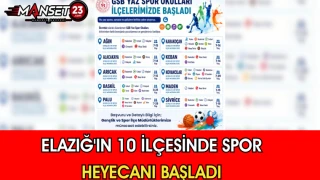 Elazığ'ın 10 İlçesinde Spor Heyecanı Başladı