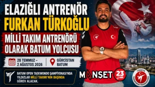 Elazığlı Antrenör Furkan Türkoğlu Millî Takım Antrenörü Olarak Batum Yolcusu