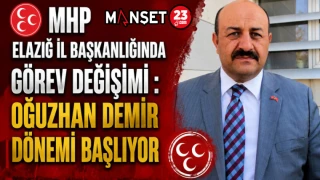 MHP Elazığ İl Başkanlığında Görev Değişimi: Oğuzhan Demir Dönemi Başlıyor