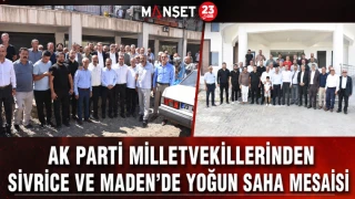 AK Parti Milletvekillerinden Sivrice ve Maden’de Yoğun Saha Mesaisi
