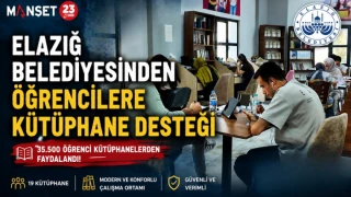 Elazığ Belediyesinden Öğrencilere Kütüphane Desteği