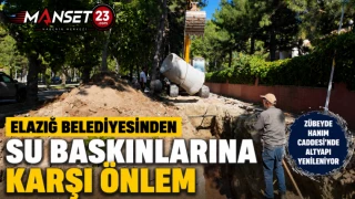 Elazığ Belediyesinden Su Baskınlarına Karşı Önlem