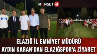 Elazığ İl Emniyet Müdürü Aydın Karan’dan Elazığspor’a Ziyaret
