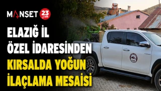 Elazığ İl Özel İdaresinden Kırsalda Yoğun İlaçlama Mesaisi