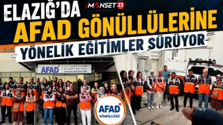 Elazığ’da AFAD Gönüllülerine Yönelik Eğitimler Sürüyor