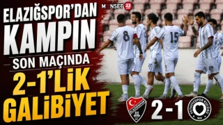 Elazığspor’dan Kampın Son Maçında 2-1’lik Galibiyet