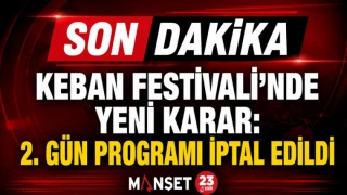 Keban Festivali’nde Yeni Karar: 2. Gün Programı İptal Edildi