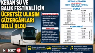 Keban Su ve Balık Festivali İçin Ücretsiz Ulaşım Güzergâhları Belli Oldu