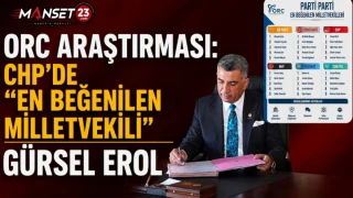 ORC Araştırması: CHP’de “En Beğenilen Milletvekili” Gürsel Erol