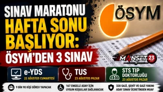 Sınav Maratonu Hafta Sonu Başlıyor: ÖSYM’den 3 Sınav