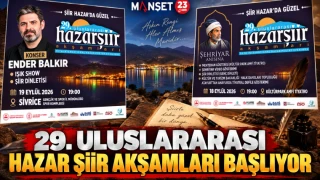 29. Uluslararası Hazar Şiir Akşamları Başlıyor