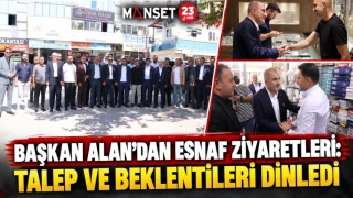Başkan Alan’dan Esnaf Ziyaretleri: Talep Ve Beklentileri Dinledi