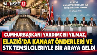 Cumhurbaşkanı Yardımcısı Yılmaz, Elazığ’da Kanaat Önderleri ve STK Temsilcileriyle Bir Araya Geldi