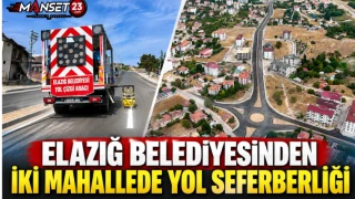Elazığ Belediyesinden İki Mahallede Yol Seferberliği