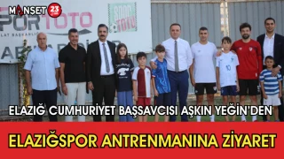 Elazığ Cumhuriyet Başsavcısı Aşkın Yeğin’den Elazığspor Antrenmanına Ziyaret