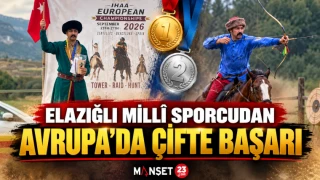 Elazığlı Millî Sporcudan Avrupa'da Çifte Başarı