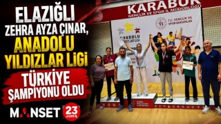Elazığlı Zehra Ayza Çınar, Anadolu Yıldızlar Ligi Türkiye Şampiyonu Oldu