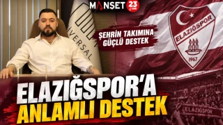 Elazığspor’a Anlamlı Destek