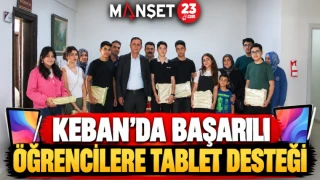 Keban’da Başarılı Öğrencilere Tablet Desteği