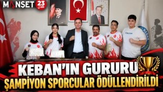 Keban’ın Gururu Şampiyon Sporcular Ödüllendirildi