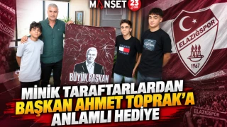 Minik Taraftarlardan Başkan Ahmet Toprak’a Anlamlı Hediye